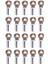 20PCS Metal M3 Bağlantı Team Rod 1/10 Rc Car Prwler Axıal SCX10 D90 D110 Tamiya CC01, Gümüş (Yurt Dışından) 1