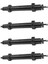 4x Metal Güçsüz Aks 120MM/140MM 1/14 Tamiya Römork 1/10 Rc Araç Dıy Modifikasyonu -120MM (Yurt Dışından) 1