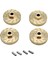 12PCS Ağır Hizmet Tipi Pirinç Tekerlek Hex Adaptör Denge Ağırlığı Eksenel SCX24 90081 Yükseltmeleri 1/24 Rc Craıl Araç Parçaları (Yurt Dışından) 3