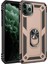 iPhone 11 Pro Max Kılıf Sofya Yüzüklü Silikon Kapak - Gold 1