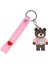 Figürlü ve Işıklı Silikon Anahtarlık - Yogi - Pembe 1