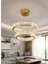 Plaket Kristal Taş Işlemeli Gold Paslanmaz Ledli 30-40 cm 1