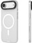 iPhone 17 Air Uyumlu Kılıf M-Safe Şarj Özellikli Youngkit Hidden Sand Serisi Kapak Beyaz 1