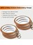 6pcs Nakış Çemberleri 3.93 Inç Yuvarlak Nakış Çerçevesi Metal Halka Taklit Edilmiş Ahşap Nakış Çemberi Nakış Çember (Yurt Dışından) 4