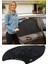 Araba Oto Yan Cam Güneşlik 2 Adet Lastikli Siyah Renk Tüm Binek Araçlara Uyumlu 5