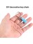 72PCS Akrilik Şeffaf Diskler Altıgen Keychain Boşluklar Takılar ve Püskül Kolye, Dıy El Sanatları Için Zincirle Anahtarlama (Yurt Dışından) 3