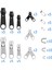 85PCS Fermuar Onarım Kiti Zip Kaydırıcı Kurtarma Evrensel Fermuarlar Yedek Ceket Giysileri Çanta Çadır Düzeltme Pullu Dikiş Iğne Işi Aracı 5, 8, (Yurt Dışından) 2