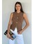 Kadın Gold Düğme Detaylı Triko Bluz P-00018640 2
