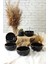 Siyah Gold Bulut Kase 12 cm 6 Adet 1