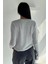 Kadın Bisiklet Yaka Çizgi Desenli Sweatshirt P-00018591 4