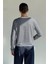Kadın Bisiklet Yaka Çizgi Desenli Sweatshirt P-00018591 4