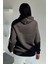 Kadın Kapüşonlu Şardonlu Basic Sweatshirt P-00018607 4
