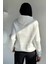 Kadın Kapüşonlu Şardonlu Basic Sweatshirt P-00018607 4