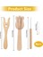 Taşınabilir Örgü Çatal ve İğne Kiti, Lucet Fork Tığ işi, 8pcs Ahşap Düğme Çatal Büyük Göz İğne Seti (Yurt Dışından) 4