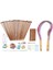 Örgü İğneleri Set-18 Çiftler 18 Boyutlar Bambu Dairesel Örgü İğneleri + 36 Tek Noktalı Bambu Örgü İğneleri + Dokuma Aletleri Örgü Kitleri (Yurt Dışından) 1