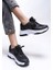 Kadın Sneaker Siyah Beyaz Düz Taban Ortapedik İç Taban ile Rahat 0012140 8