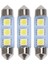 2x Ampul Mekiği Festoon 3 LED 39MM Canbus Beyaz (Yurt Dışından) 1