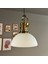 Perry Cam Tekli Avize Silindir Eskitme Beyaz Başlık Retro Sarkıt Lamba Restoran Salon Aydınlatma 1