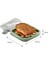 Taşınabilir Silikon Sandviç Tost Öğle Yemeği Kutusu Gıda Tutma Snack Box Öğrenci Ofis Çalışma Kutusu (Yurt Dışından) 3