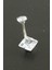 Msa-Shop Kare Zirkon Taşlı Çelik Piercing 1 Adet-Gümüş Rengi 1