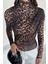 Leopar Desenli Omuz ve Bel Drapeli Kadın Bluz P-00018521 2
