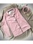 Good Night Pijamahomewear Pembe Beyaz Çizgili 5 Düğmeli Süet Pijama Takımı 4