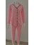 Good Night Pijamahomewear Pembe Beyaz Çizgili 5 Düğmeli Süet Pijama Takımı 5