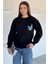 Kadın Ön ve Sırt Kelebek Baskılı Üç Iplik Şardonlu Bisiklet Yaka Sweatshirt P-00018482 1
