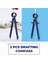 2 Paket Çizme Pusula ile Kilit Matematik Yay Pusulası Çizim Metal Pusula Çekme Geometri Pusula Yay Bölü Kabul Eden Öğrenci Sanat Okulu Ofisi Için Pusula (Yurt Dışından) 5