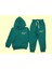 Kanguru Cepli Kapüşonlu Iki Iplik Şardonsuz Eşofman Takım - Petrol Yeşili - 3 Yaş - ATA30448.0-PETROL Yeşili-3 Yaş Petrol Yeşili 1