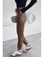 Kadın Bel ve Paça Lastikli Suni Deri Pantolon P-00018468 4