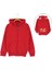 Arka Baskılı Kapüşonlu Iki Iplik Fermuarlı Sweatshırt - Kırmızı - 5 Yaş - ATA30677.0-KIRMIZI-5 Yaş Kırmızı 2