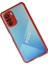 Xiaomi Poco F3 Kılıf Miami Şeffaf Silikon - Kırmızı 2