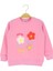 Papatya Daısy Nakışlı Iki Iplik Sweatshırt - Pembe - 3 Yaş - NSL411-PEMBE-3 Yaş Pembe 1