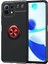 Xiaomi Mi 11 Lite Kılıf Range Yüzüklü Silikon - Siyah-Kırmızı 1