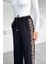 Kadın Leopar Detaylı Bel Lastikli Palazzo Pantolon P-00018469 4