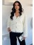 Kadın Çift Cepli Gold Düğme Detaylı Sakallı Yumoş Triko Hırka (S-M-L-Xl Beden Uyumludur.) P-00018434 1