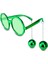 Allzey Disko Toplu Küpeli Parti Gözlüğü Yeşil Renk 1