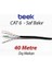 Cat6 40 Metre U-Utp Saf Bakır Dış Mekan Data Kablosu 4X2X23 Awg Pe Siyah Renk 1