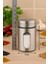 Metal Tuzluk Biberlik Baharatlık 200 ml Gri 3