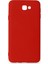 Samsung Galaxy J7 Prime Kılıf Nano Içi Kadife Silikon - Kırmızı 1