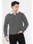 Gömlek Yaka Çizgili Erkek Sweatshirt P-00018583 1