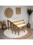 3 Lü Luna Krem Mdf Zigon Sehpa, Modern Sehpa, 3 Lü Ahşap Sehpa 3