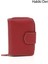 Kadın Kırmızı - Lacivert Dikey Hakiki Deri Cüzdan 1