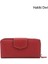 Kadın Kırmızı - Lacivert Yatay Hakiki Deri Cüzdan 1