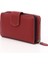 Kadın Kırmızı - Lacivert Yatay Hakiki Deri Cüzdan 3