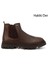 Erkek Kahverengi Fermuarlı Hakiki Deri Chelsea Bot 1