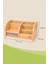Bambu Desenli Ahşap Kalemlik 7 Bölmeli Masaüstü Düzenleyici 267x142x136 mm 7