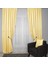 Hasır Dokulu Lüks Fon Perde Pilesiz Tek Kanat Sarı 2