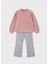 4-10 Yaş Arası Pulover Taytlı Takım - Maquıllaje/nude 1